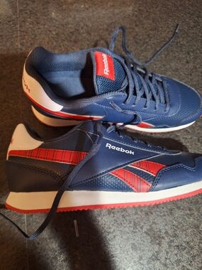 Reebok Navy & Red Low-Top Retro Trainers